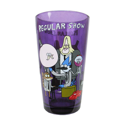 Regular Show Group Purple Pint Glass